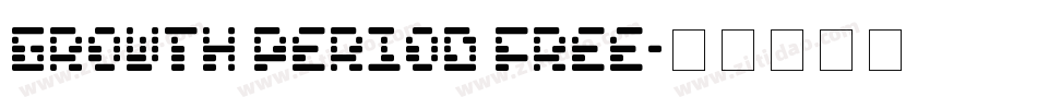 Growth Period FREE字体转换